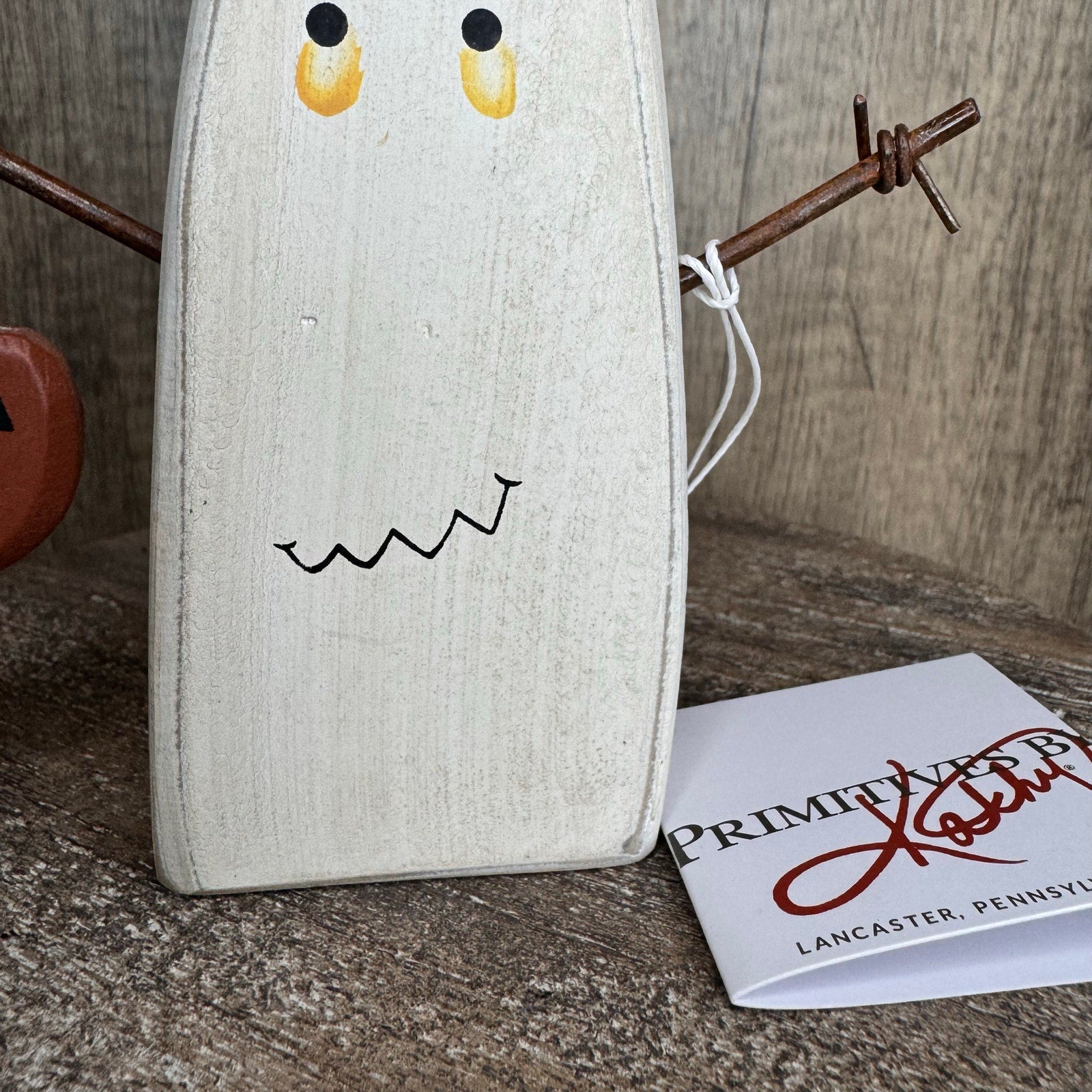 Rustic Halloween Home Decor Sitter Wood Ghost Fall Autumn FAST SHIP NEW