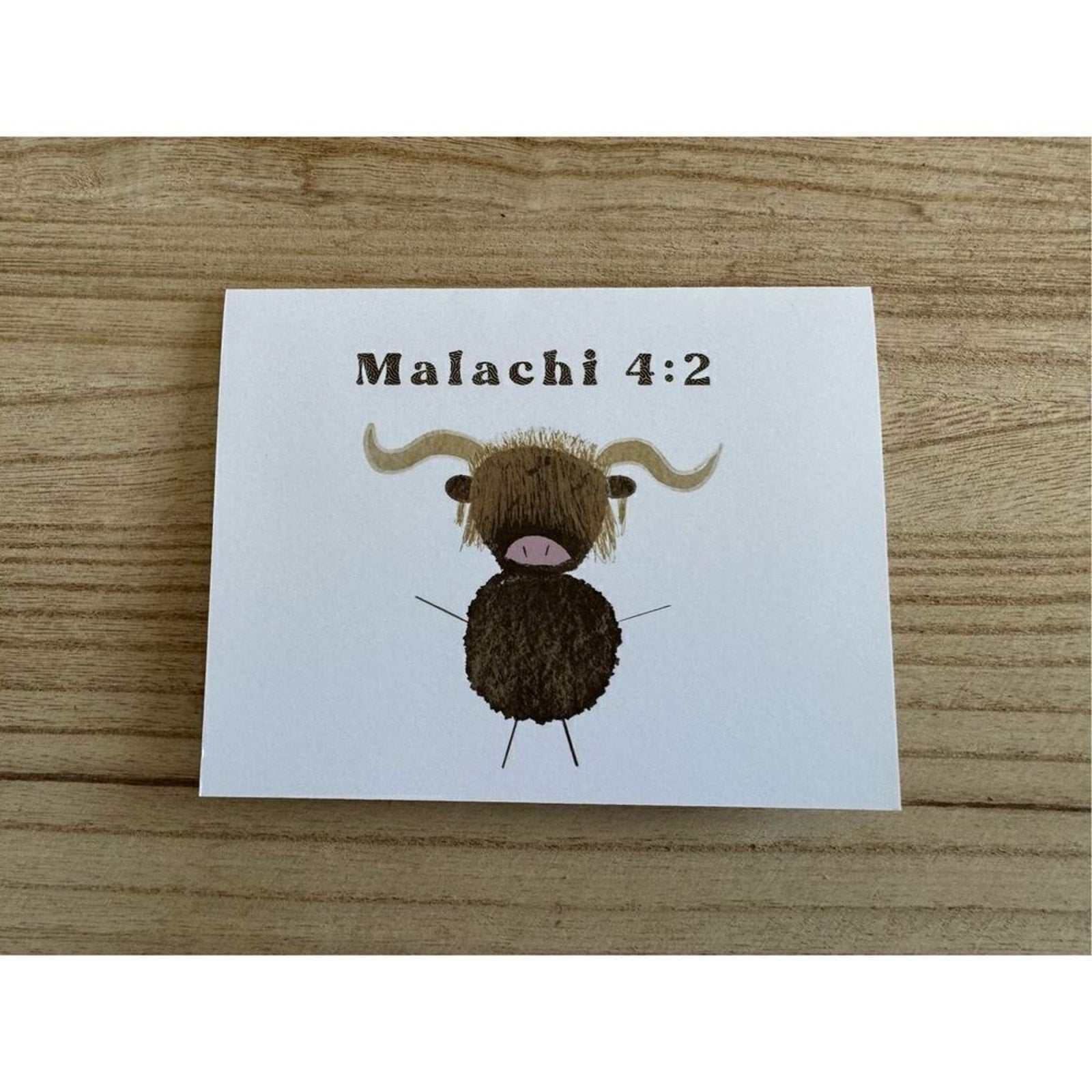 Greeting Cards Set of 4 Encouragement Gift Christian Bible Verse Custom Art