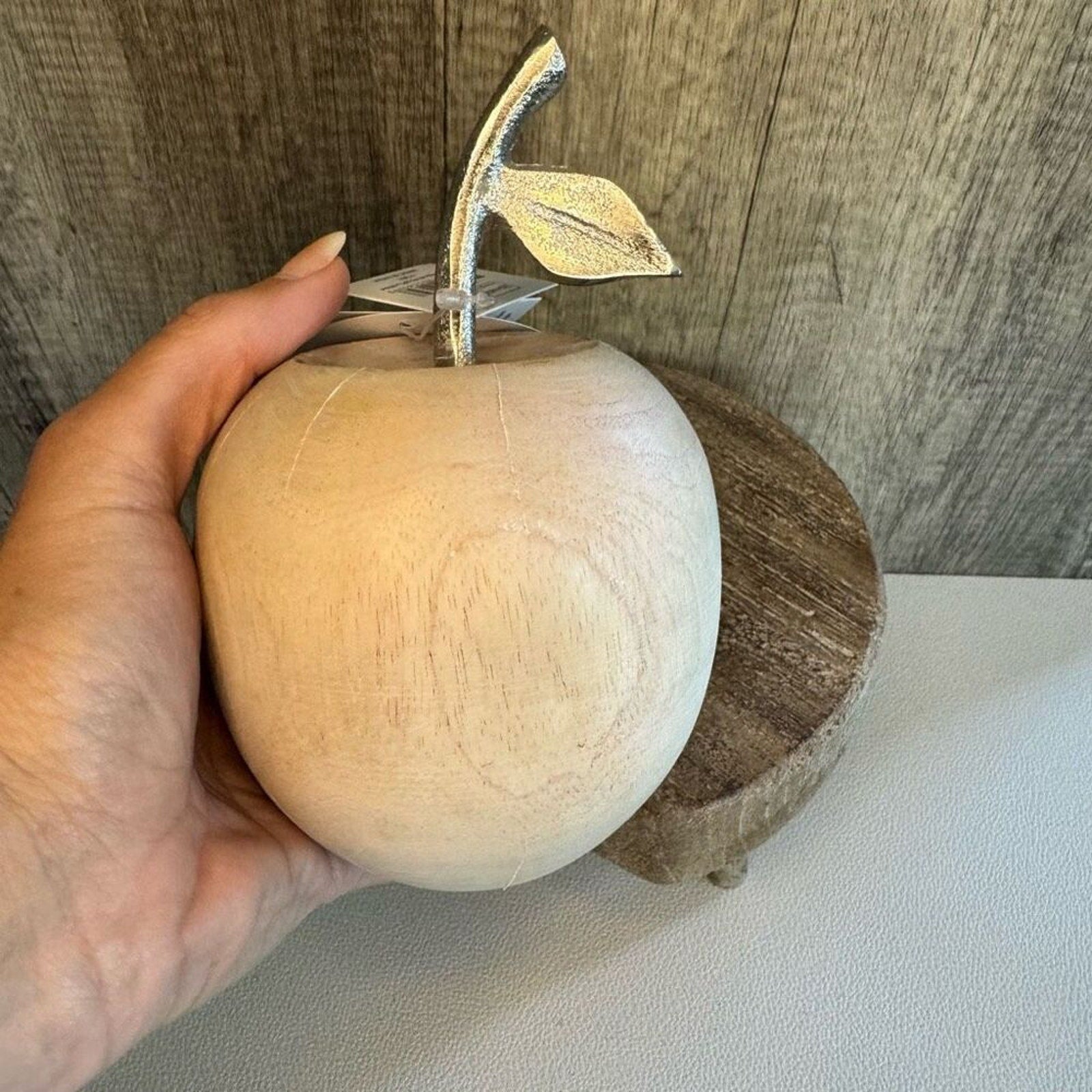 Rustic Wood Apple Home Decor FAST SHIP NEW