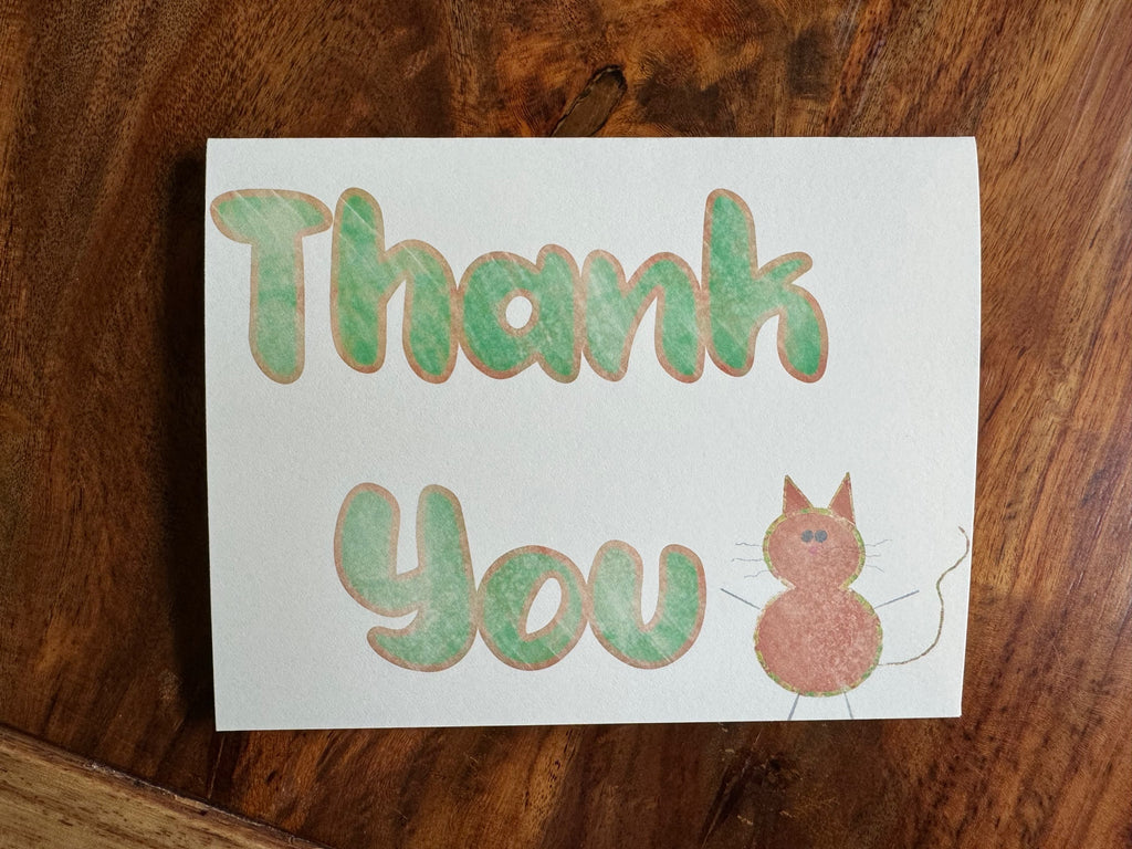 Thank You Cards Greeting Cards Blank Notes for Gift Friends Set of 6 & Envelopes image 1