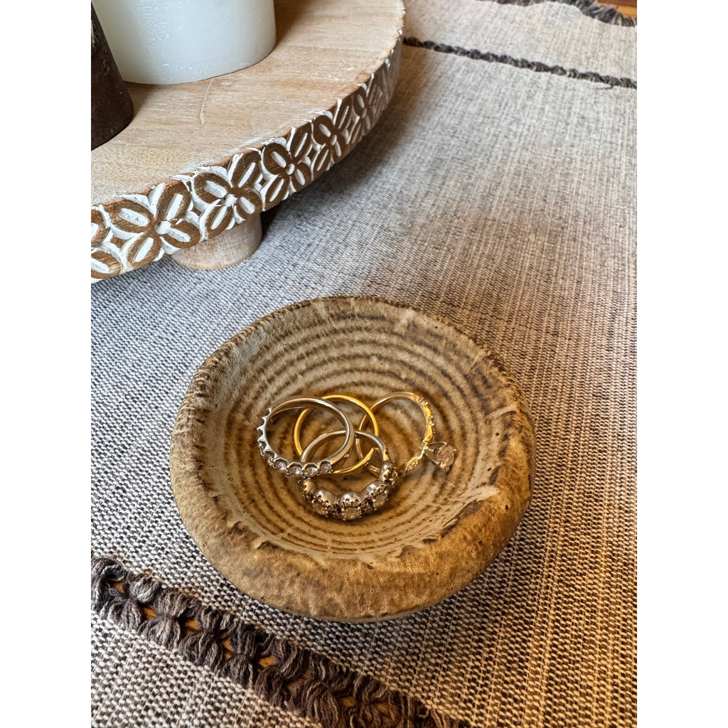 Rustic Trinket Pottery Bowl Salt Pepper Pinch Bowl Artisan Gift Trinket Dish