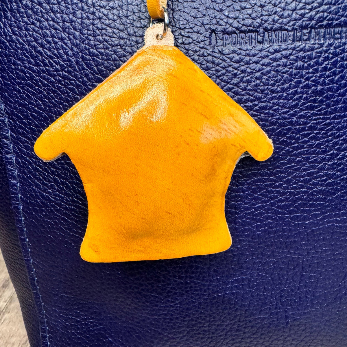 Gingerbread House Purse Charm Genuine Leather Bag Charm Christmas Bag Charm
