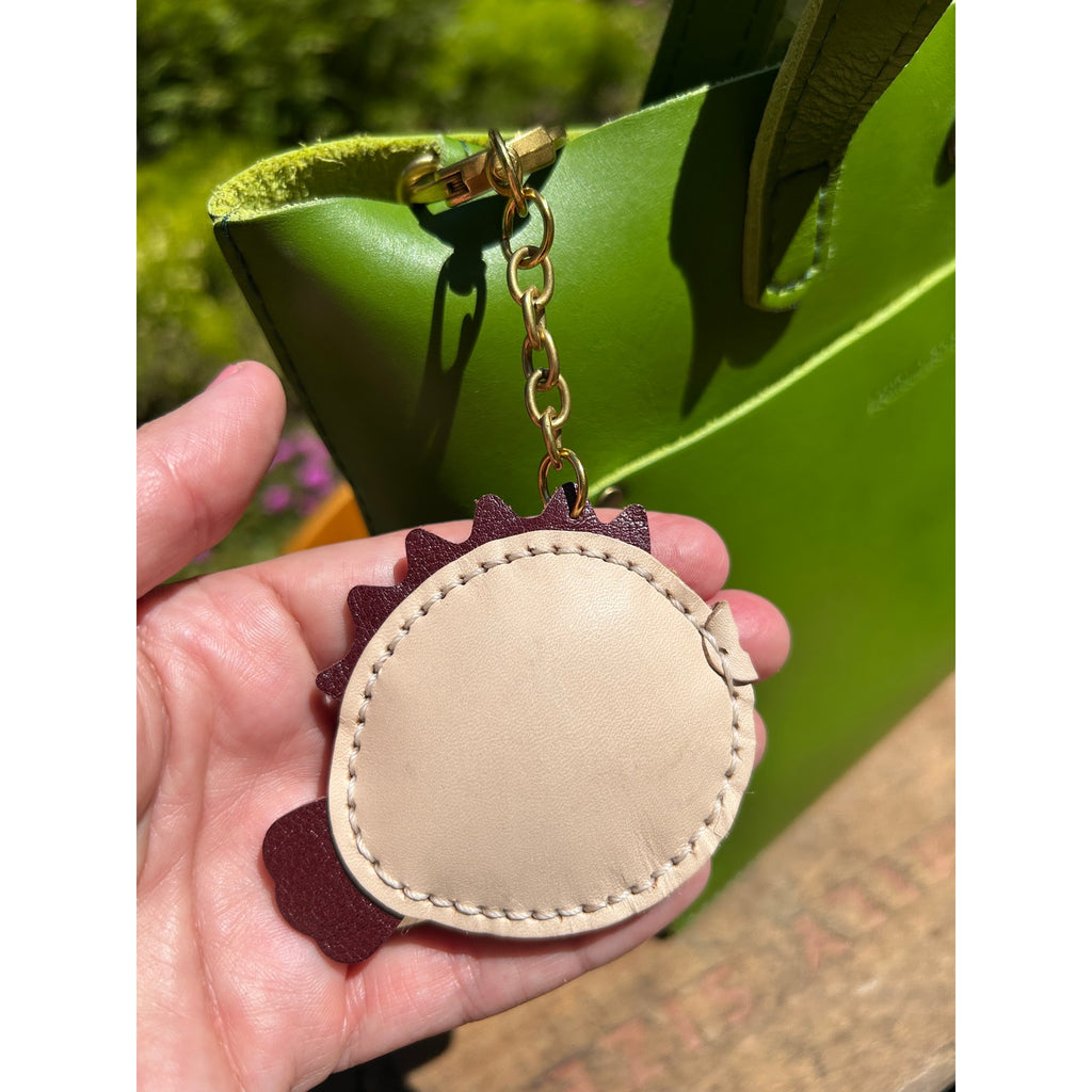 Genuine Leather Puffer Fish Bag Charm Fish Purse Charm Cute Fishy Accessories