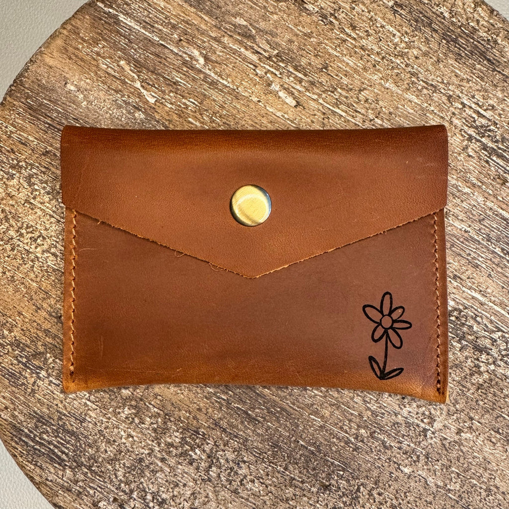 Genuine Leather Wallet  LIGHT BROWN Credit Card Holder Wallet NEW FAST SHIP