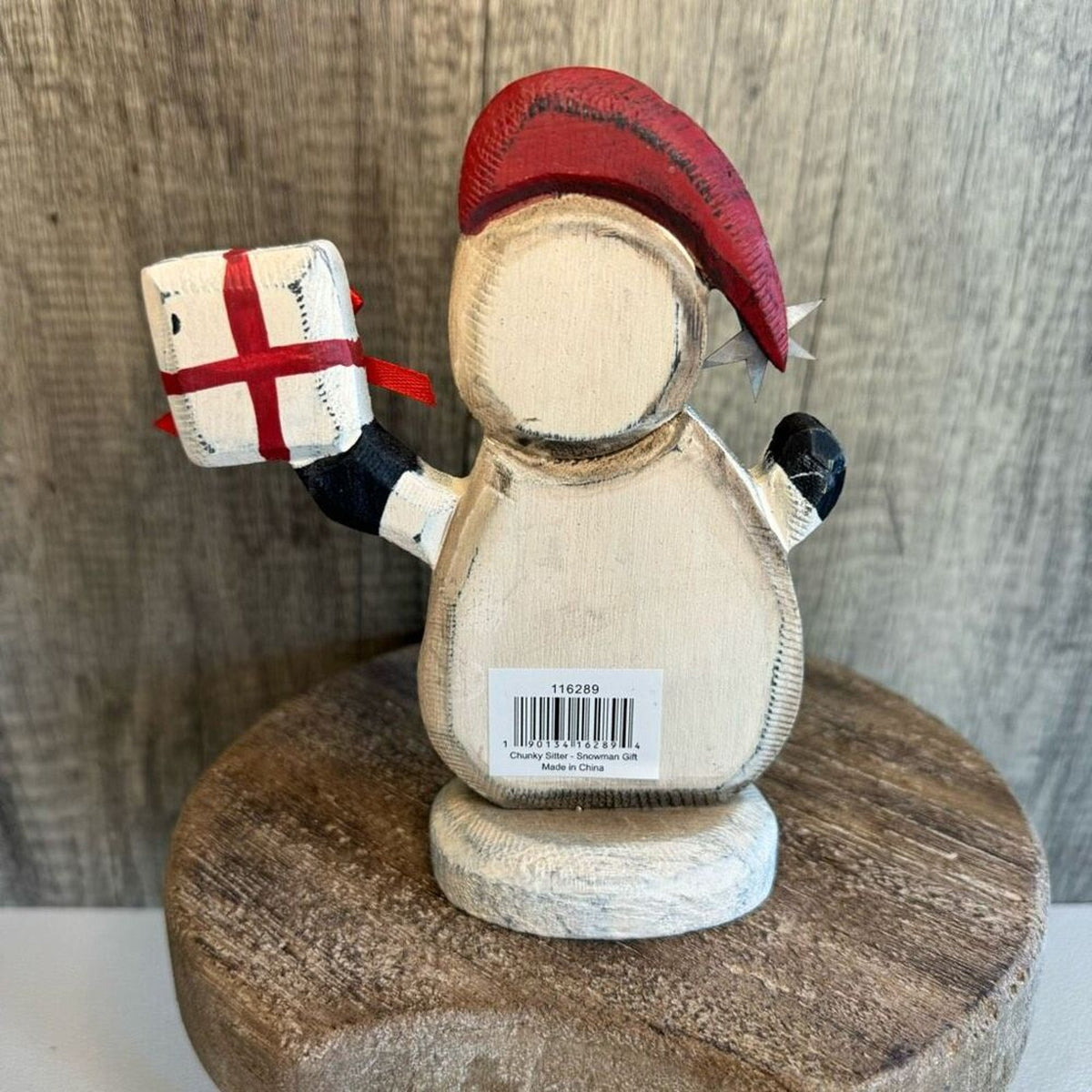 Rustic Snowman Wooden Christmas Holiday Decor  FAST SHIP NEW
