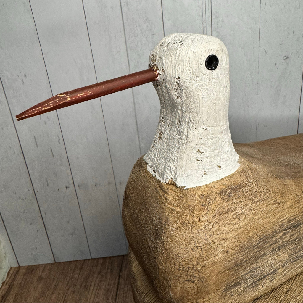 Wood Bird Sitter Sand Piper Home Decor Rustic Art Nature Lover Bird Lover NeW