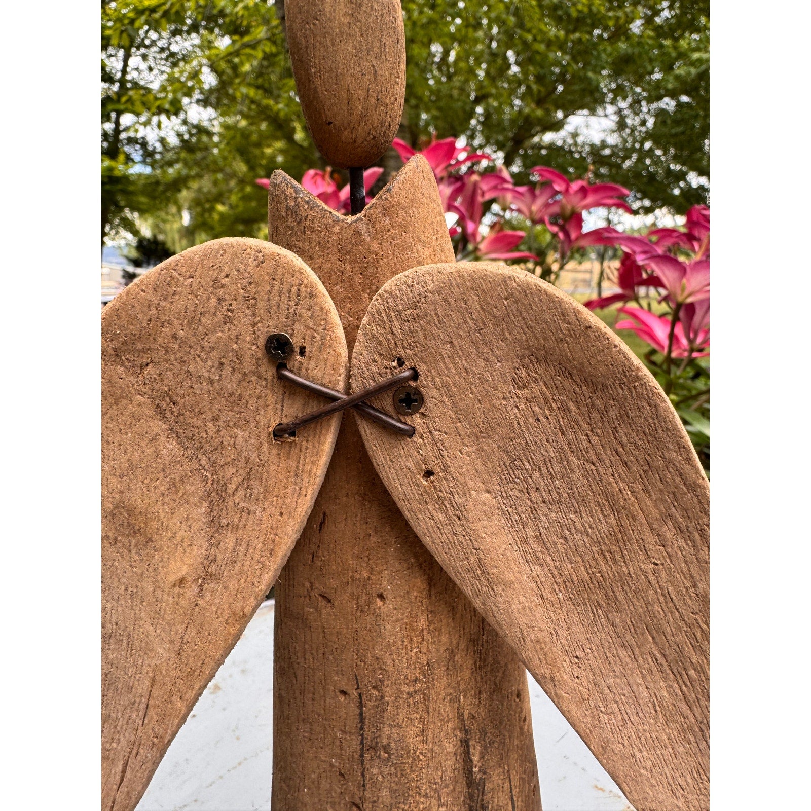 Rustic Wood Angel Home Decor 11 inch Wood Angel Sitter Angels Christian