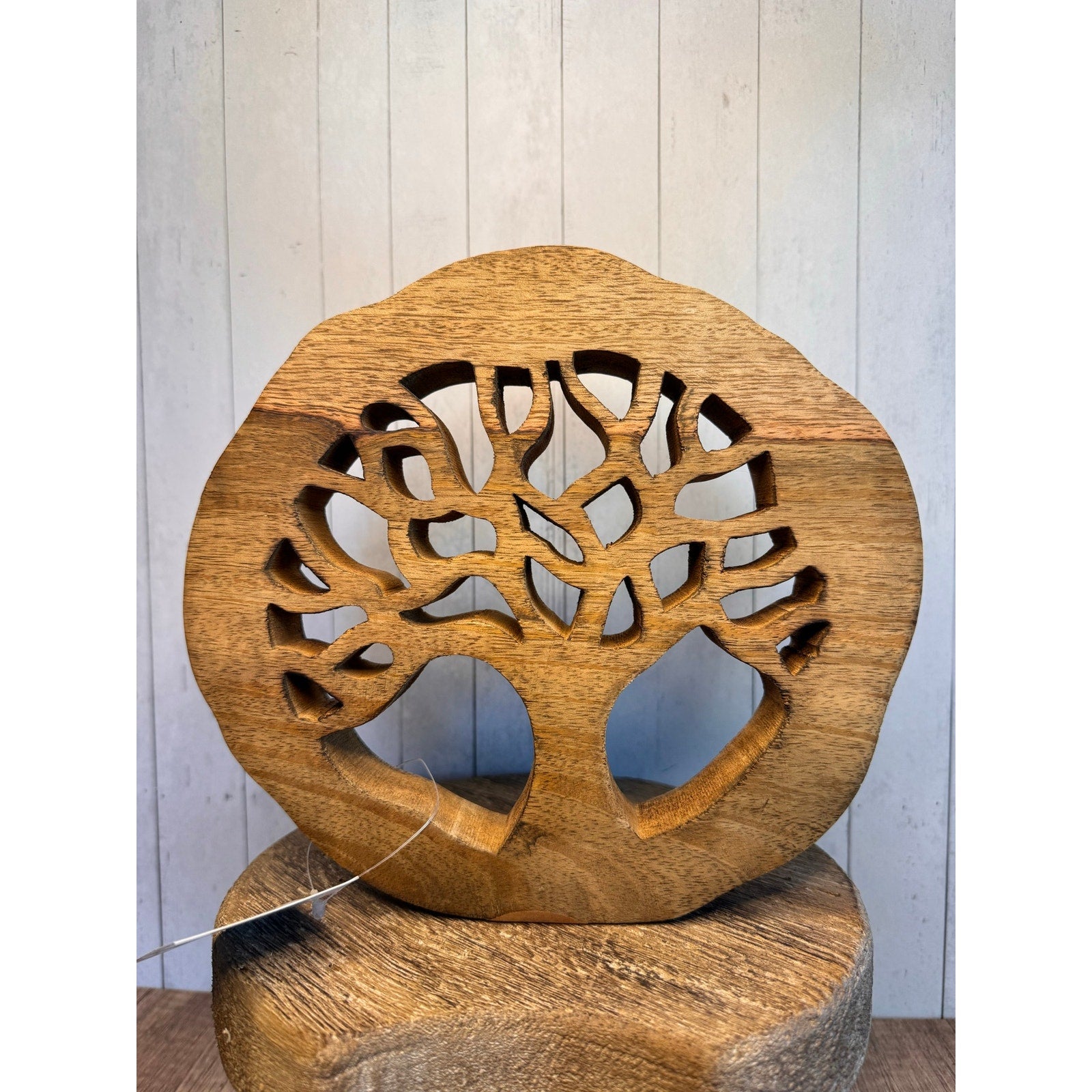 Rustic Tree of Life Home Decor Wood Tree Home Decor Tree Sitter NEW FAST SHIP