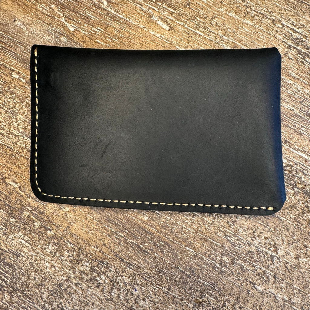 Genuine Leather Wallet  BLACK Credit Card Holder Wallet NEW FAST SHIP