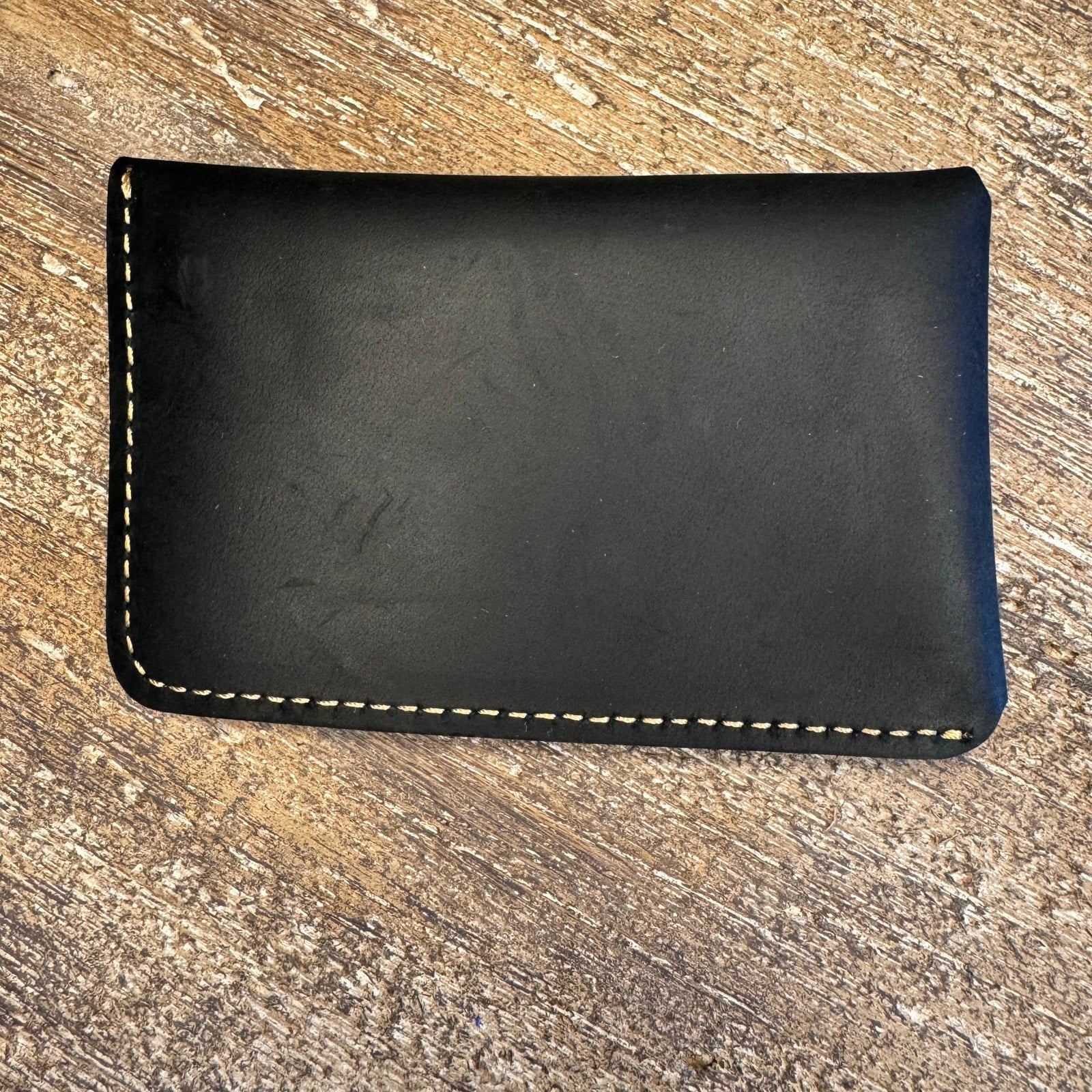 Genuine Leather Wallet  BLACK Credit Card Holder Wallet NEW FAST SHIP