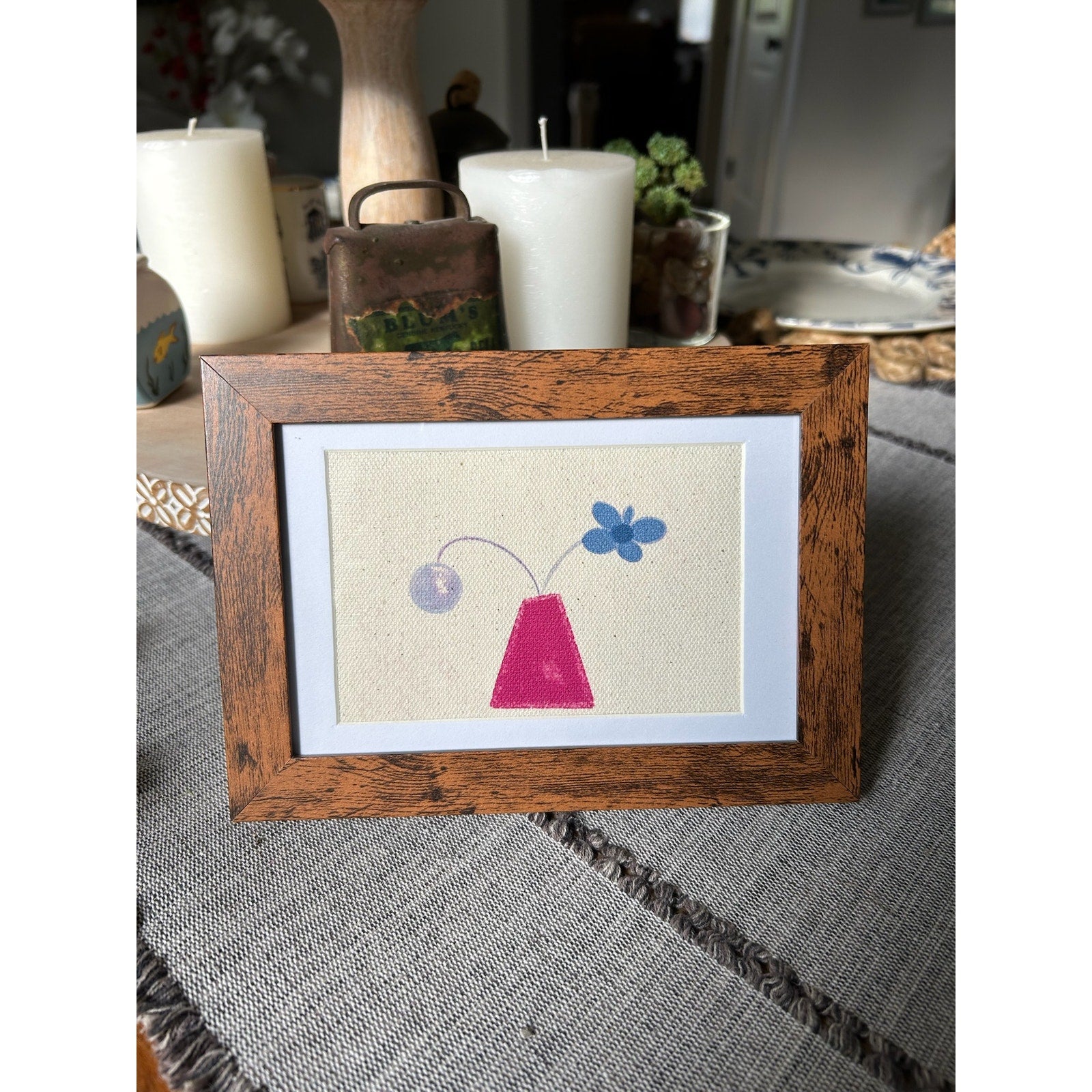Mini Gallery Art 6 x 4 Original Wall Art Flower Vase West Hills Studio Canvas