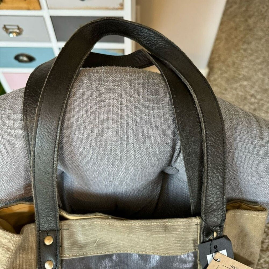 Green Canvas Tote Bag Travel Bag Whale Ocean FAST SHIP NeW