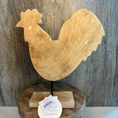 9 inch Rustic Wood Chicken Summer Home Decor Chickens Farmhouse FAST SHIP NEW