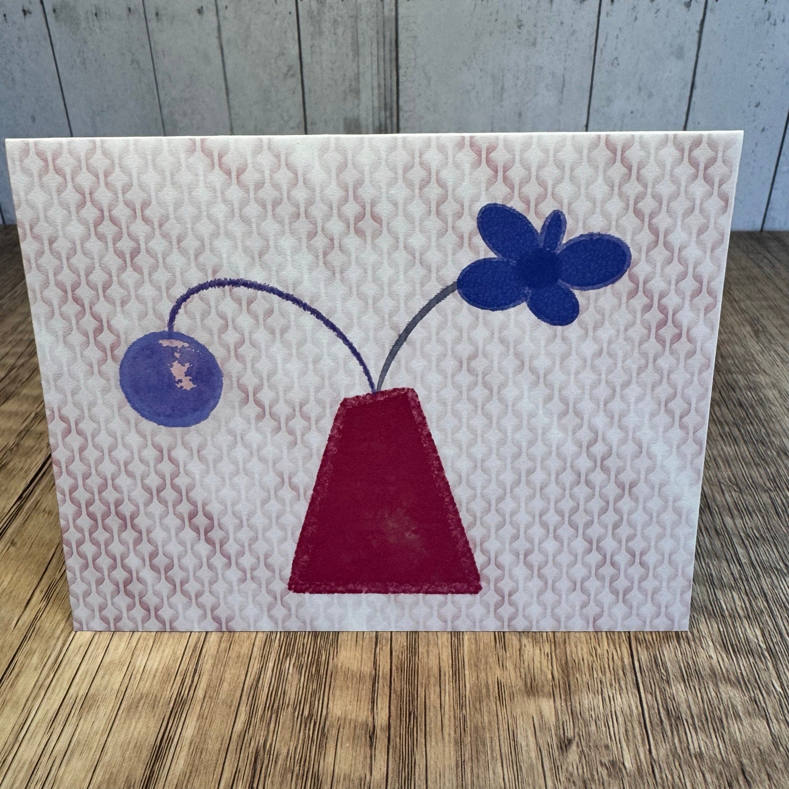 Greeting Cards Blank Notes Flowers Spring Pink Bouquet 6 w/Envelopes Custom Art