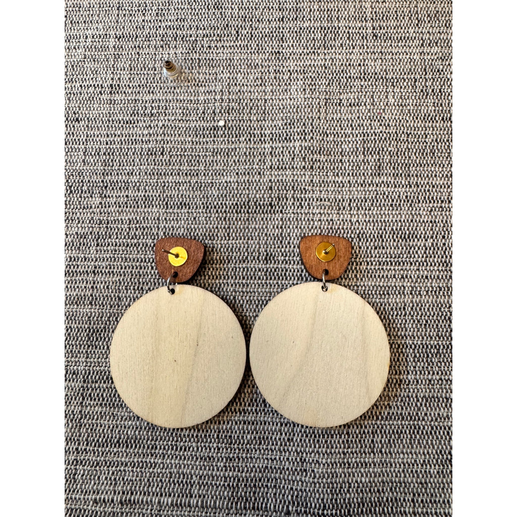 Wood Boho Earrings Daisy Earrings FREE SHIPPING West Hills Studio