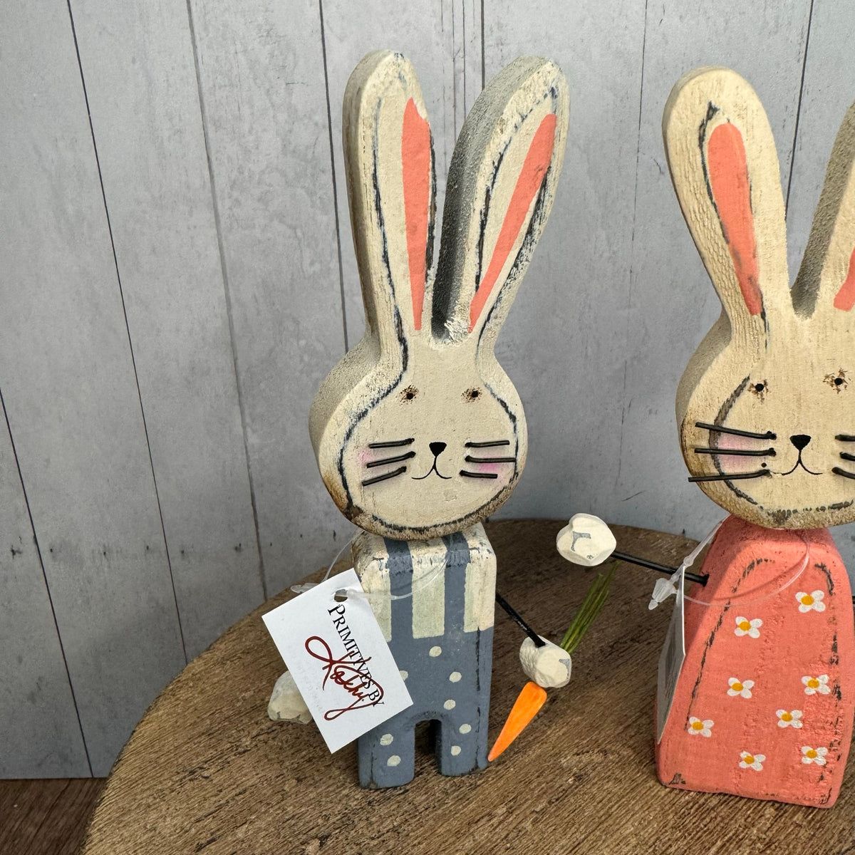 Wood Bunny Sitter Set Skippy Bunny Sunny Tiny Bunny Easter Bunny Home Decor
