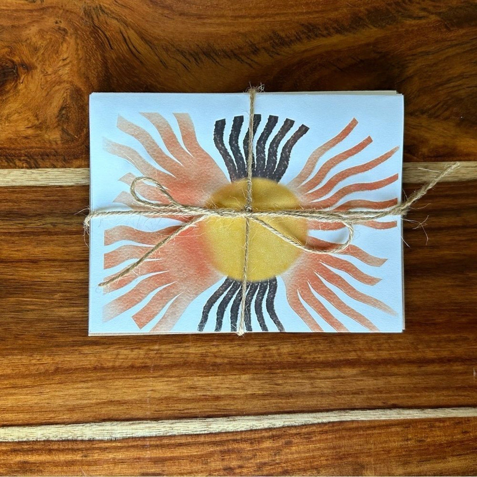 Greeting Cards Blank Cards for Friends Encouragement Boho Yellow Sun