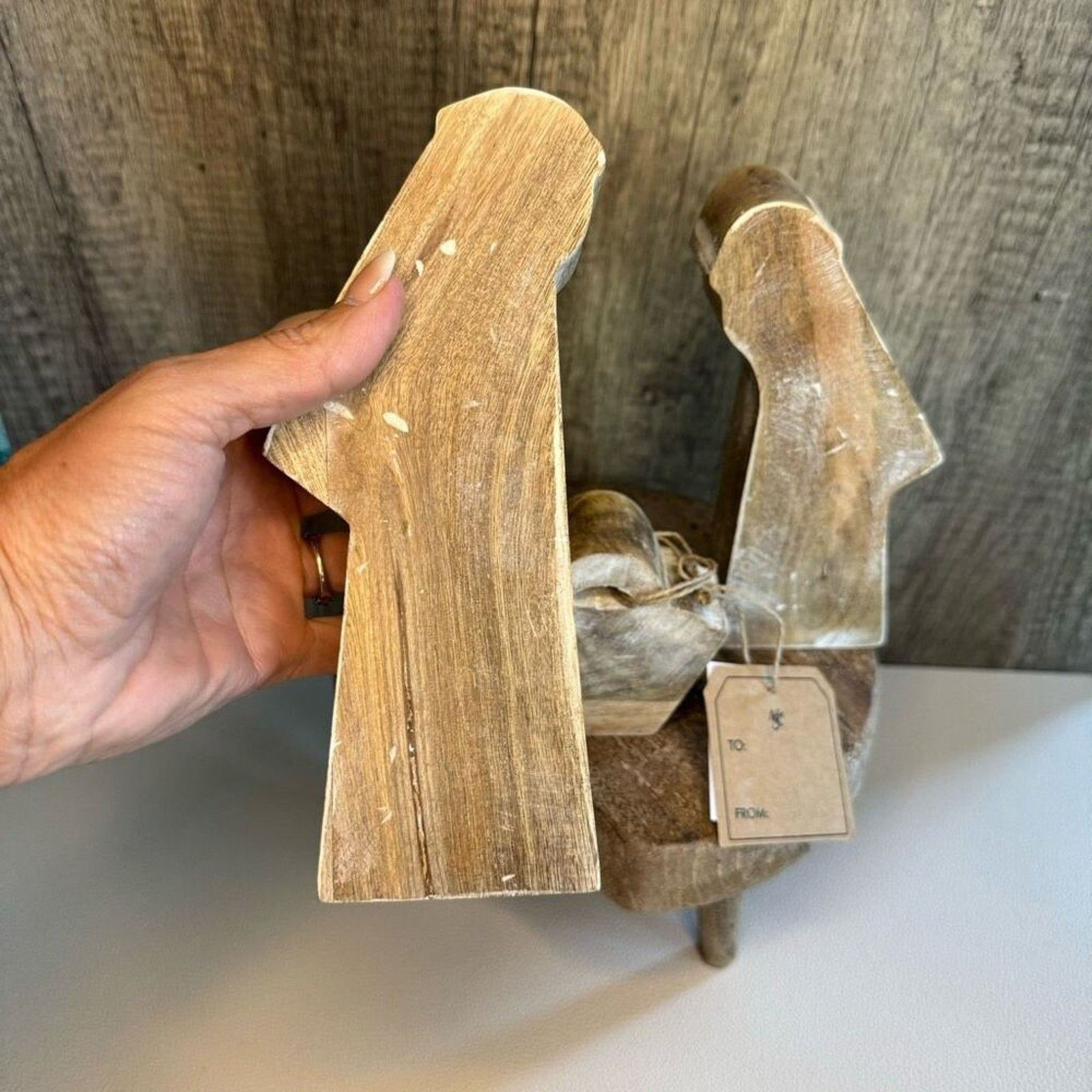 Rustic Nativity Set Christmas Home Decor FAST SHIP NEW