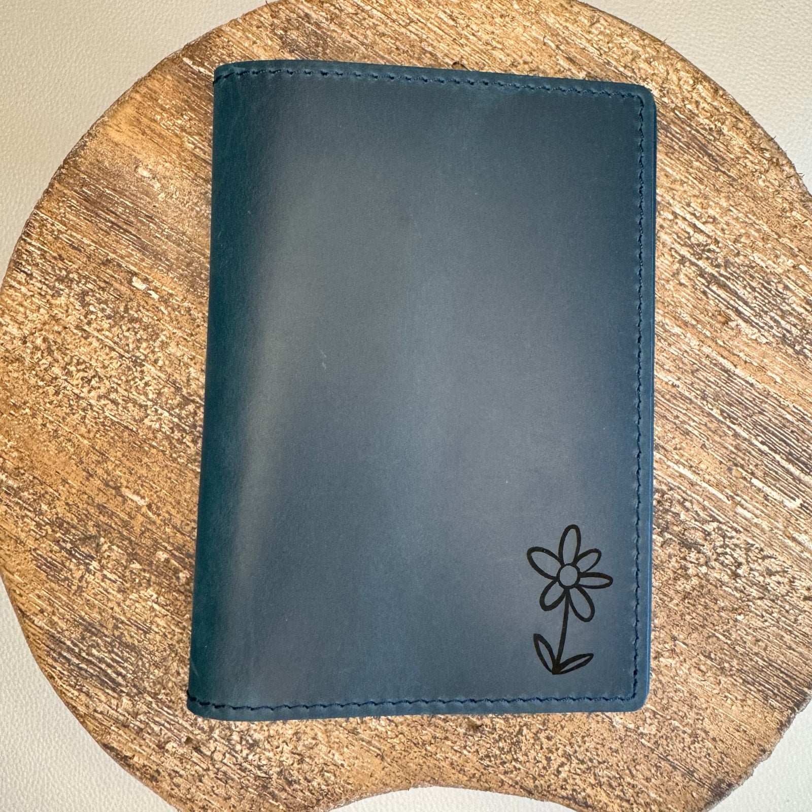 Genuine Leather Passport Holder OCEAN BLUE Passport Wallet NEW FAST SHIP