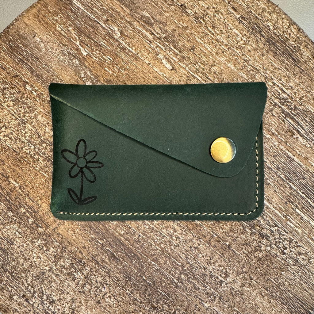 Genuine Leather Wallet  DEEP RED Credit Card Holder Wallet NEW FAST SHIP