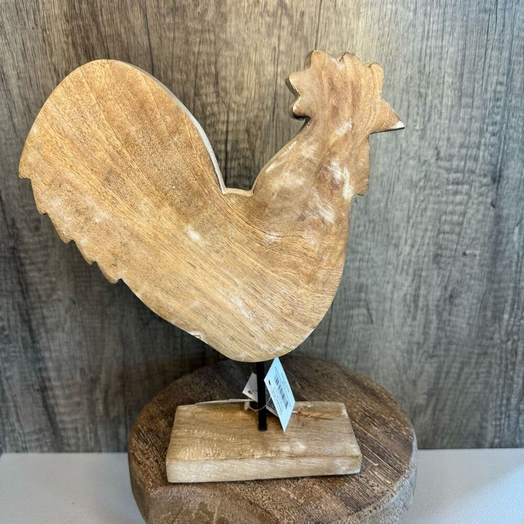 9 inch Rustic Wood Chicken Summer Home Decor Chickens Farmhouse FAST SHIP NEW