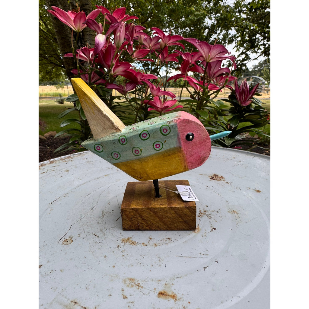 Wood Bird Set Songbirds Set of 3 Home Decor Bundle Handpainted Bird Lover Gift