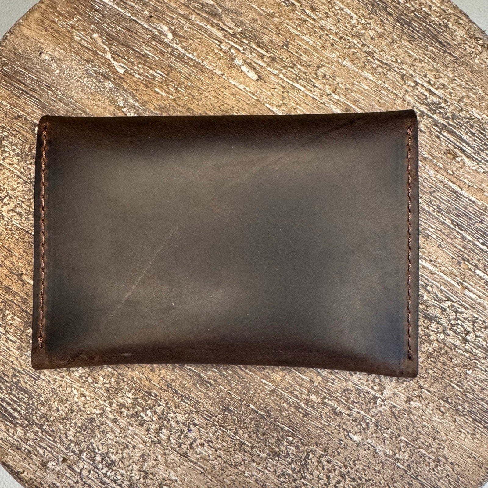 Genuine Leather Wallet  NEUTRAL BROWN Credit Card Holder Wallet NEW FAST SHIP