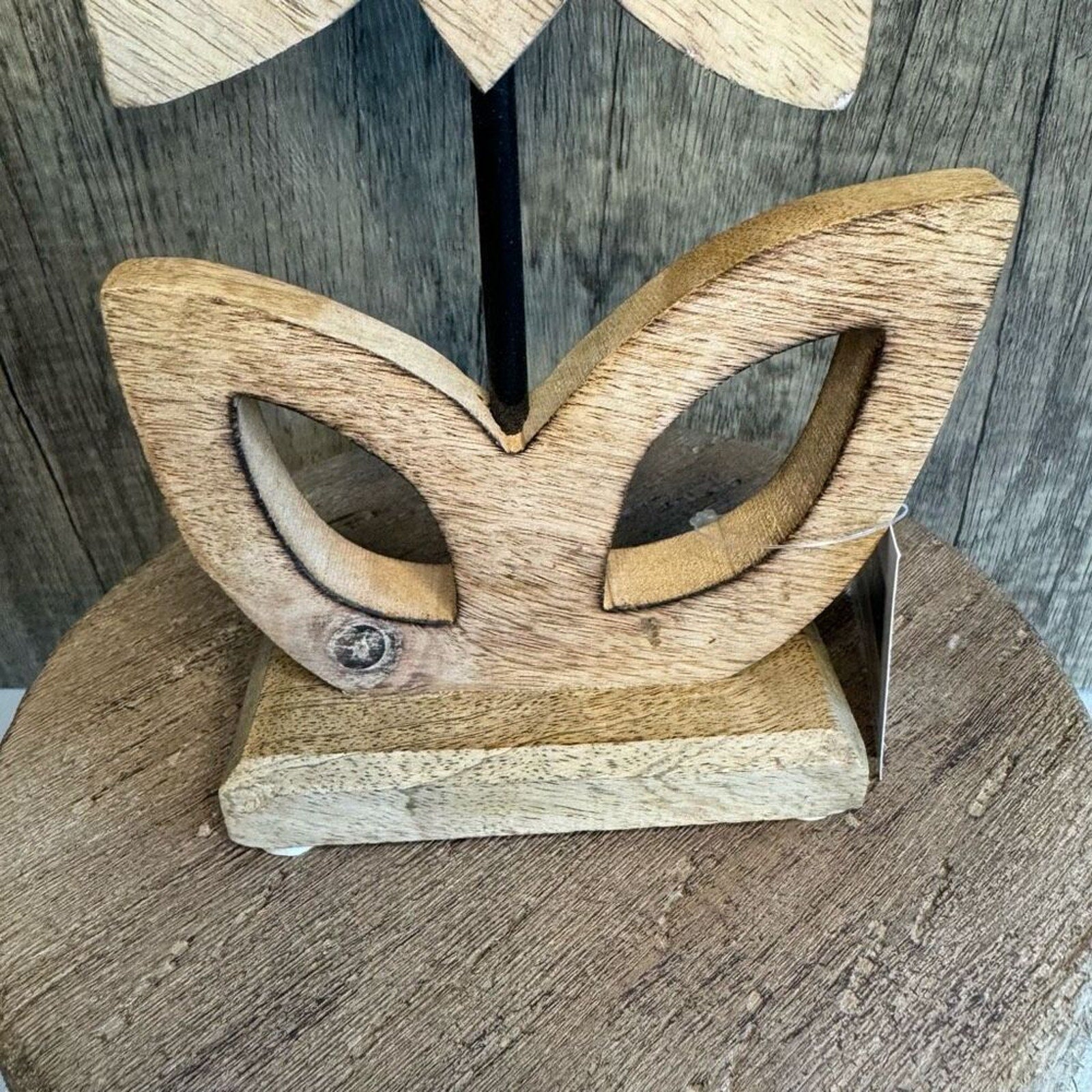 Rustic Wood Flower Home Decor NEW FAST SHIP