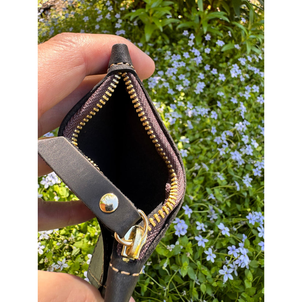 Genuine Leather Wallet BLACK Leather Credit Card Holder Black Leather Wallet