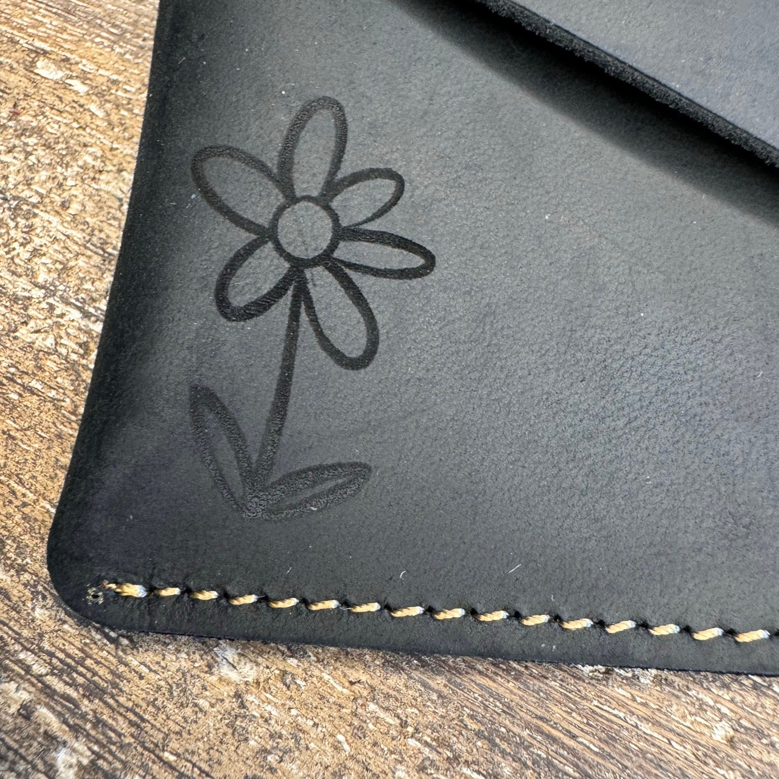 Genuine Leather Wallet  BLACK Credit Card Holder Wallet NEW FAST SHIP