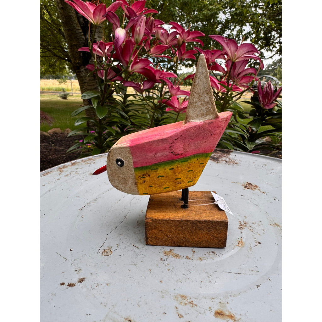 Wood Bird Set Songbirds Set of 3 Home Decor Bundle Handpainted Bird Lover Gift