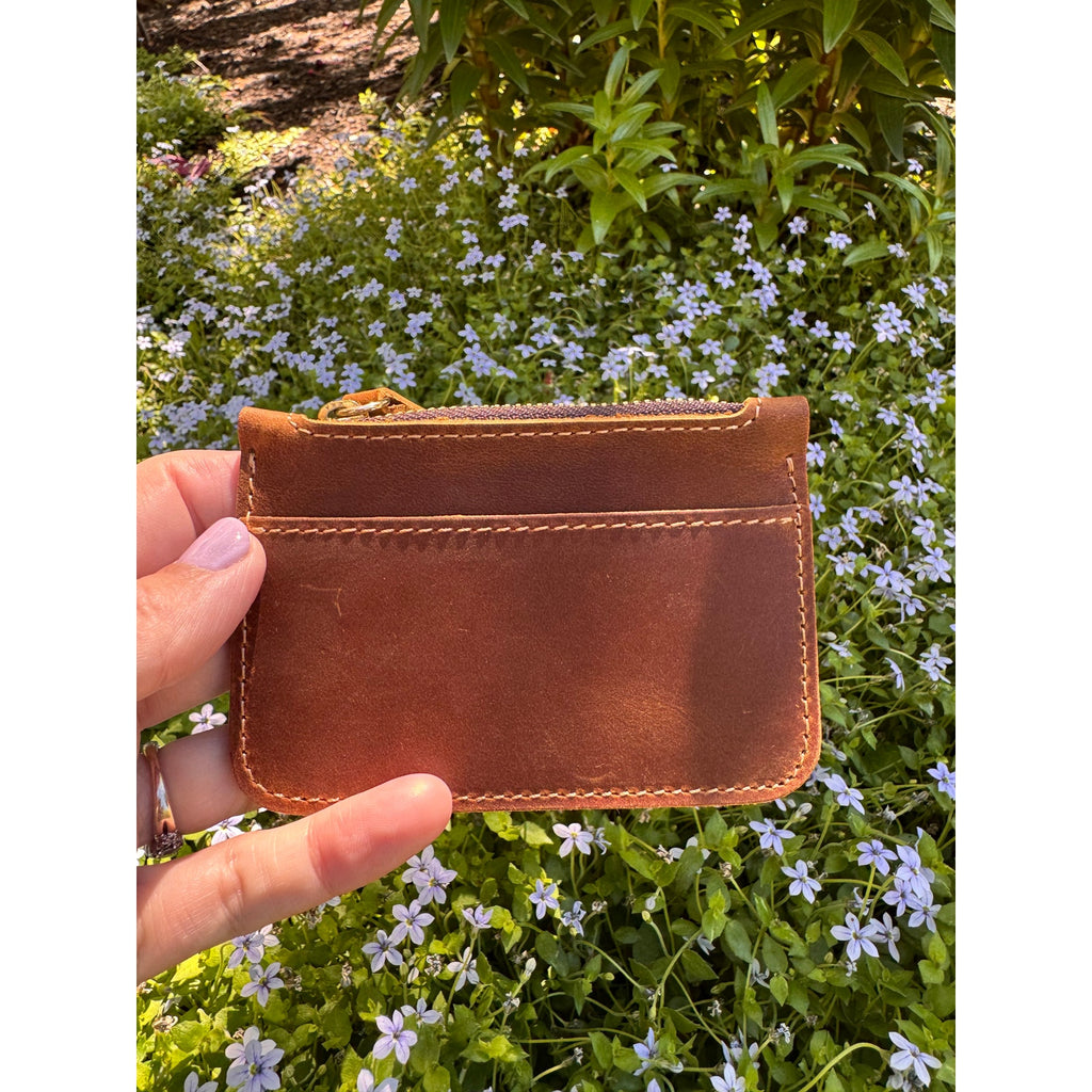 Genuine Leather Wallet TEDDY BEAR BROWN Credit Card Holder Black Leather Wallet