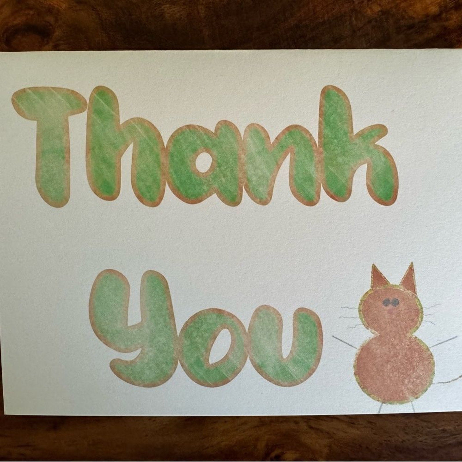 Thank You Cards Greeting Cards Blank Notes Gift for Cat Lover Friendship Cards