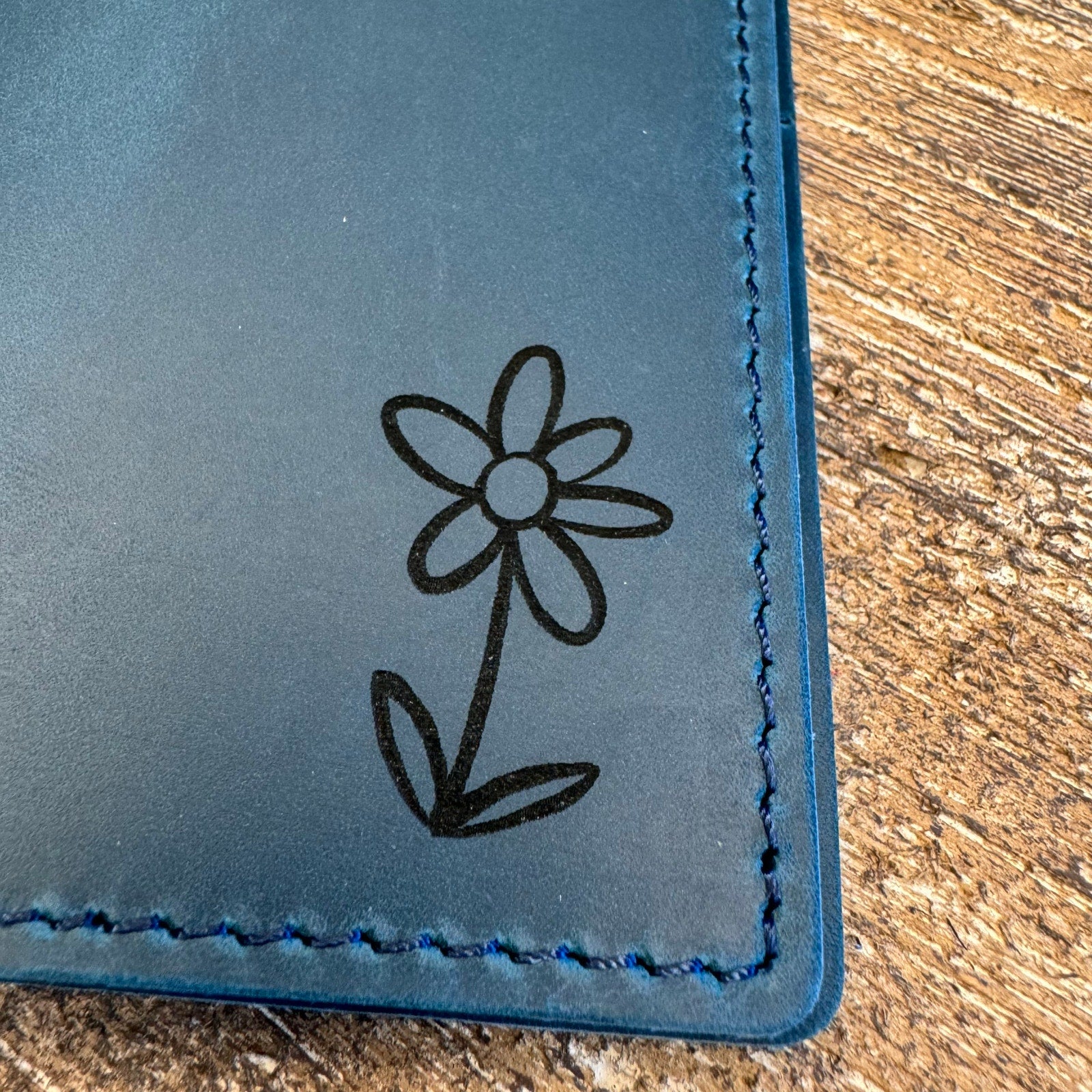 Genuine Leather Passport Holder OCEAN BLUE Passport Wallet NEW FAST SHIP