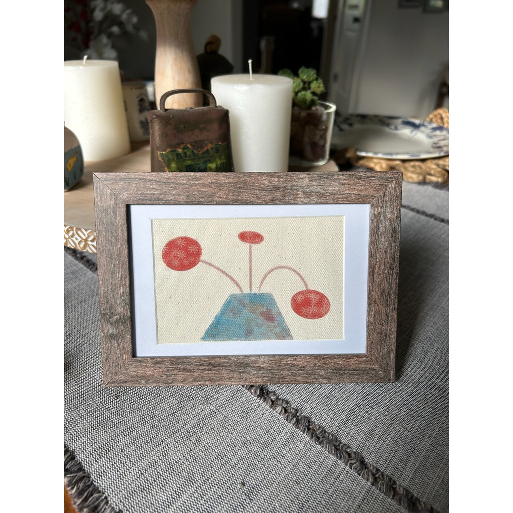 Mini Gallery Art 6 x 4 Original Wall Art Canvas Flower Vase West Hills Studio