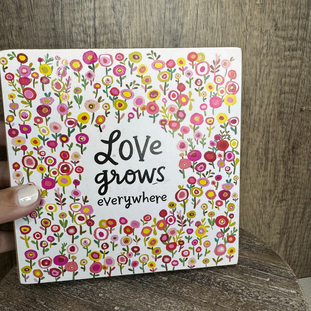 Rustic Home Wood Sign Love Home Decor Flowers Boho Home FAST SHIP NEW