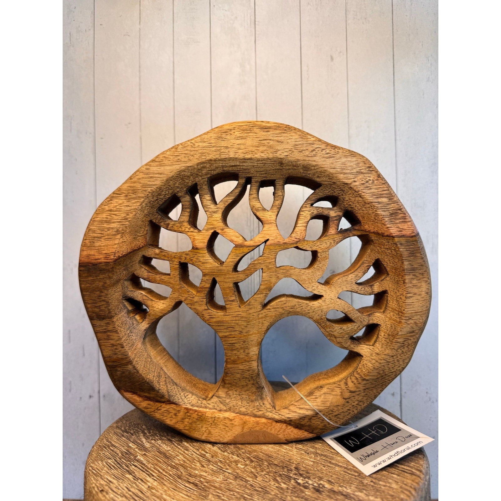 Rustic Tree of Life Home Decor Wood Tree Home Decor Tree Sitter NEW FAST SHIP