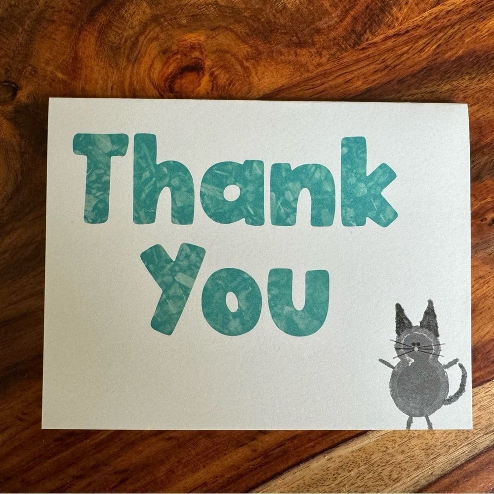 Greeting Cards Thank You Cards for Cat Lovers Gift 6 w/Envelopes Custom NEW