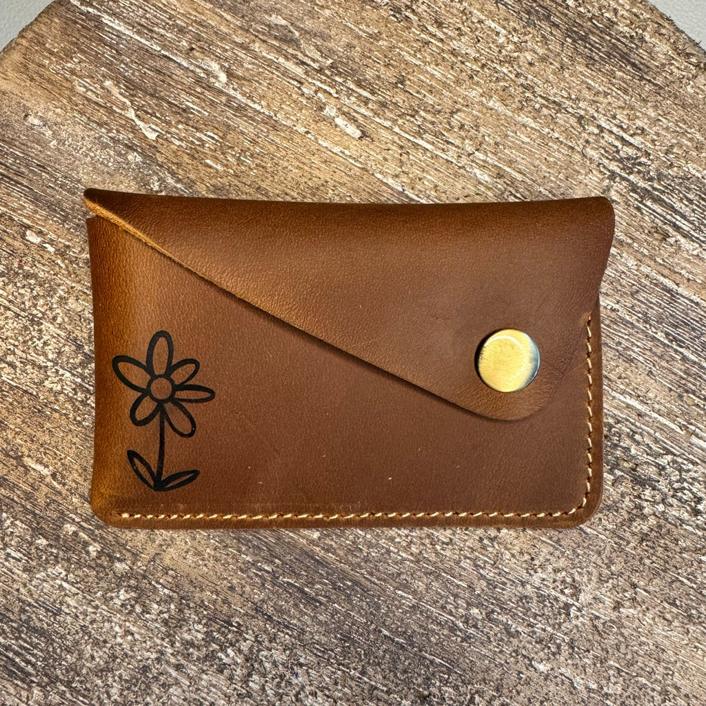 Genuine Leather Wallet  LIGHT BROWN Credit Card Holder Wallet NEW FAST SHIP
