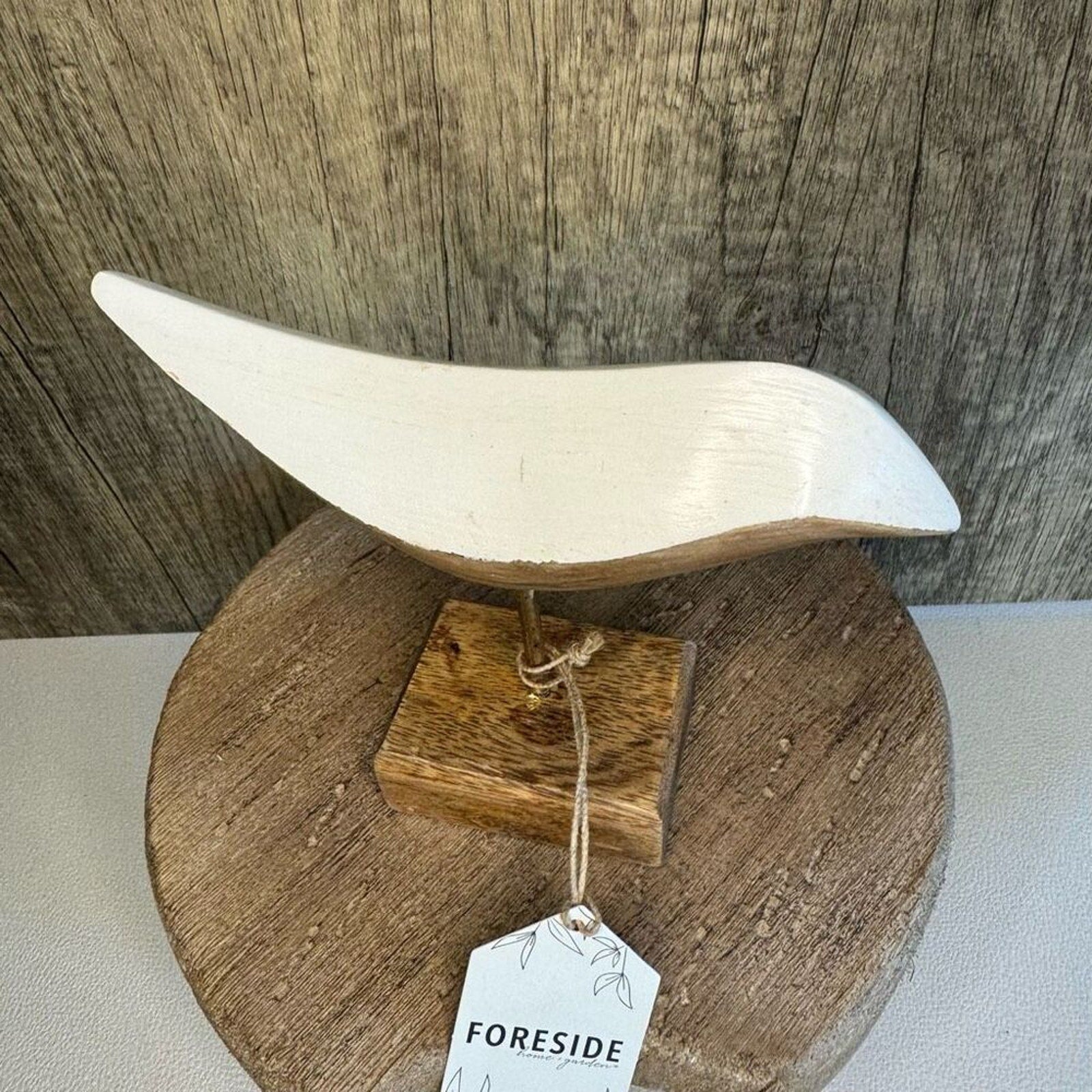 Rustic Wood Bird Sitter Home Decor NEW FAST SHIP