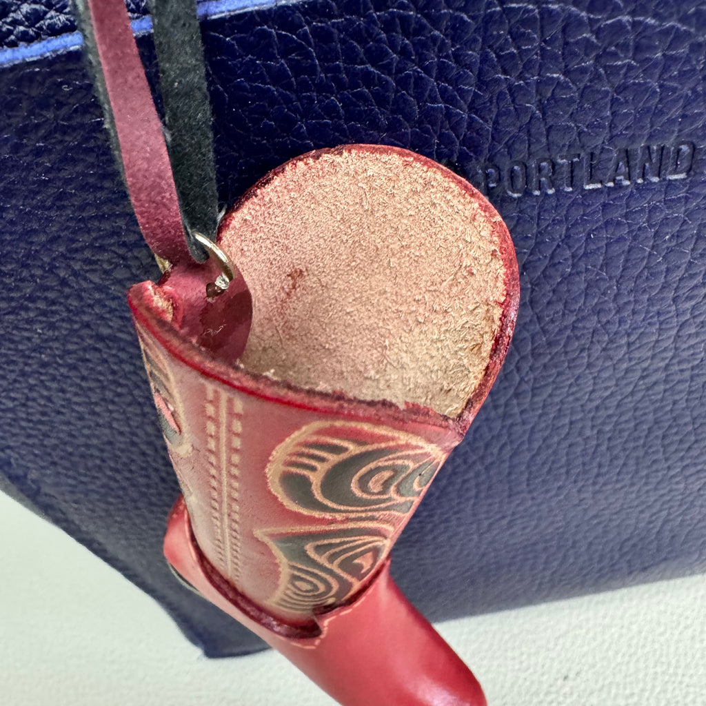Leather Cowboy Boot Bag Charm Women’s Purse Charm