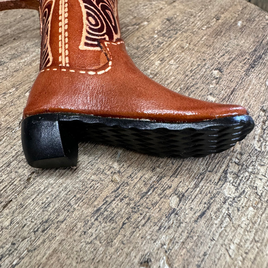 Leather Cowboy Boot Bag Charm Women’s Purse Charm
