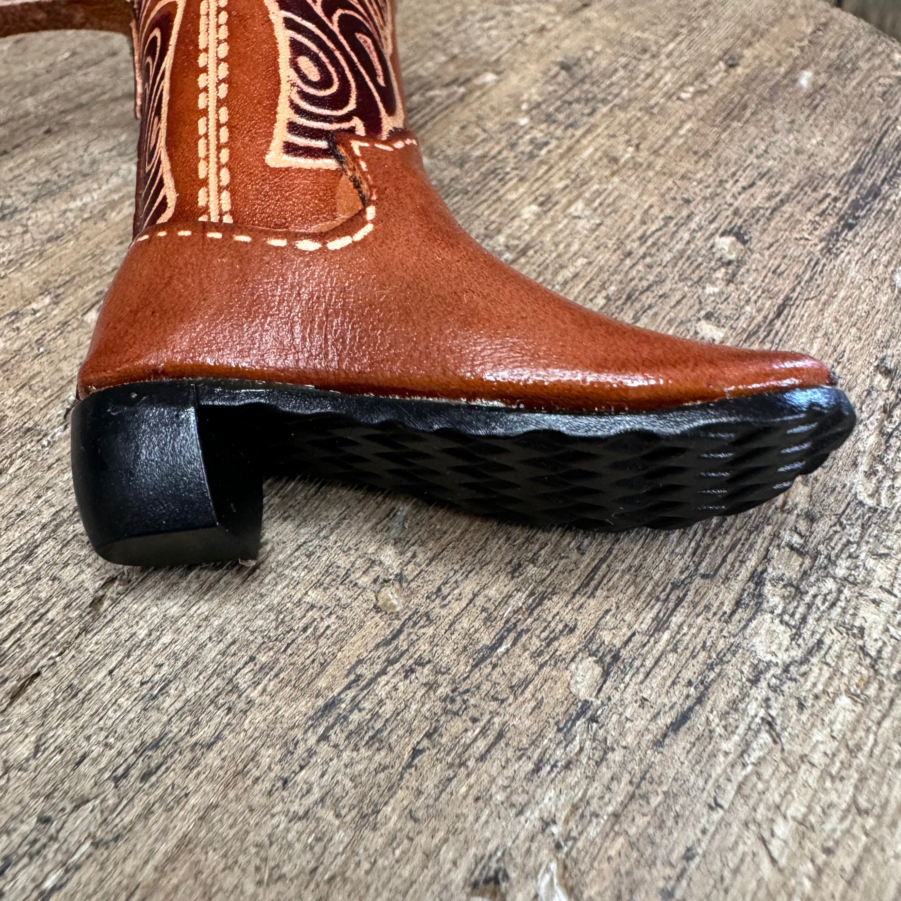 Leather Cowboy Boot Bag Charm Women’s Purse Charm