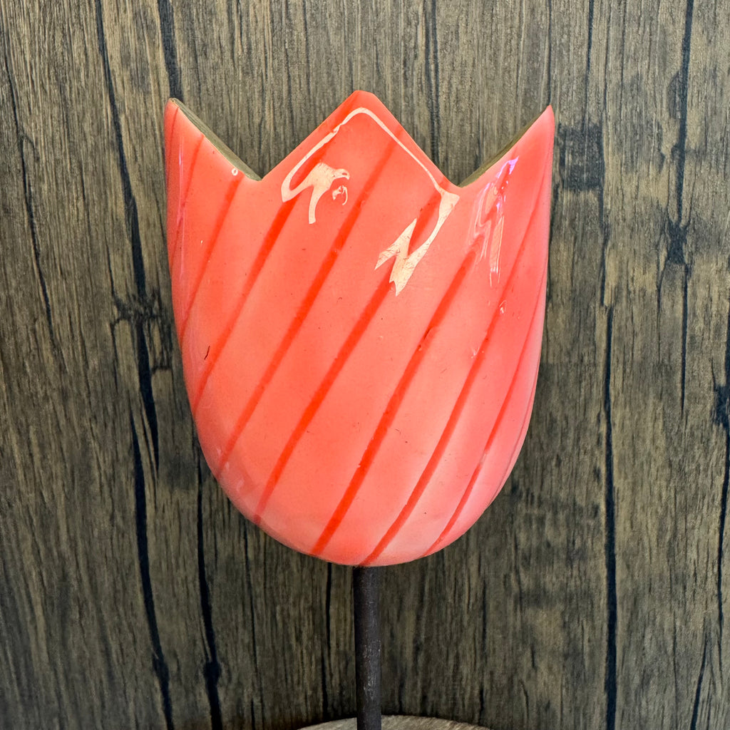 Mango Wood Tulip Home Decor Spring Boho Decoration Flower Sitter