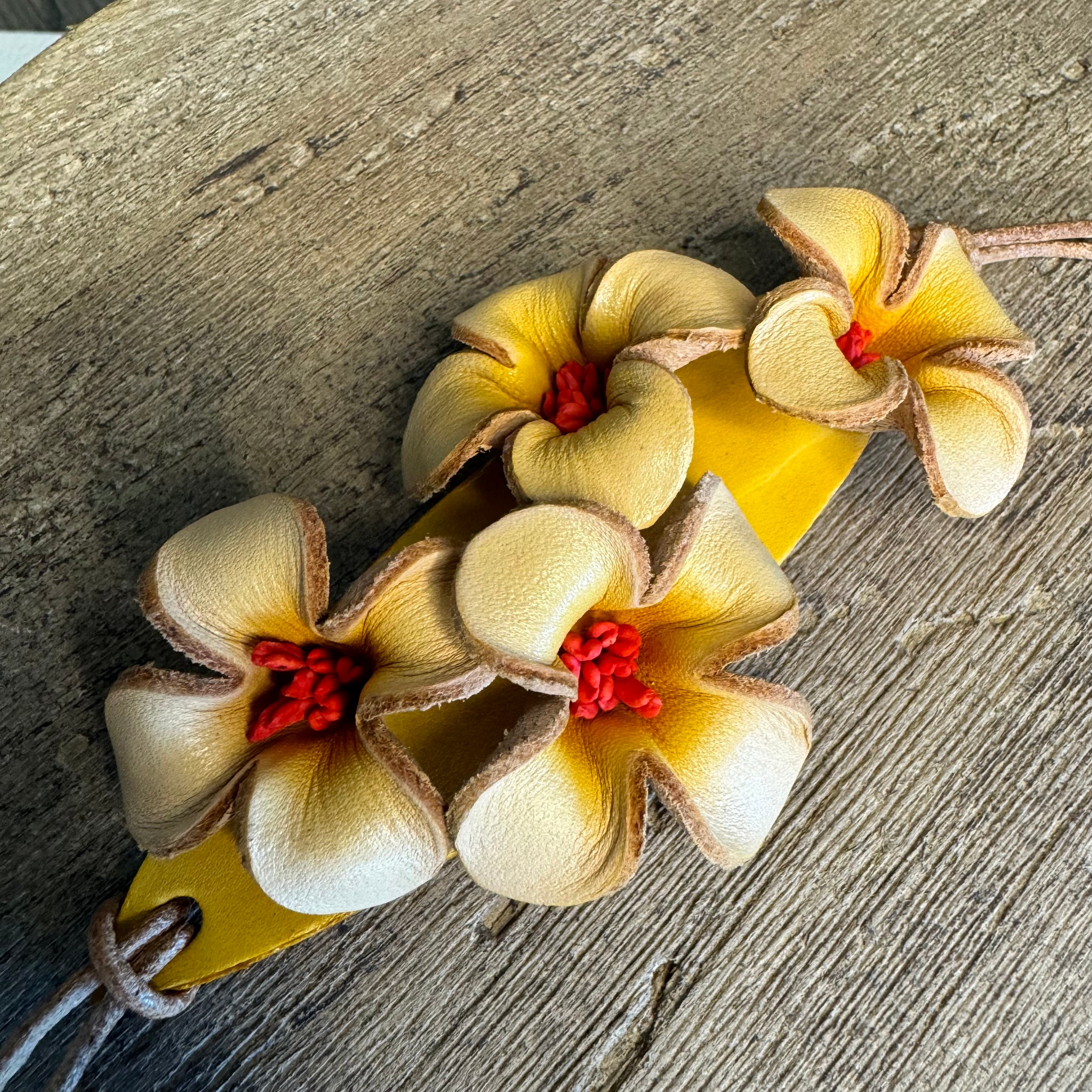Genuine Leather Flower Bag Charm West Hills Studio