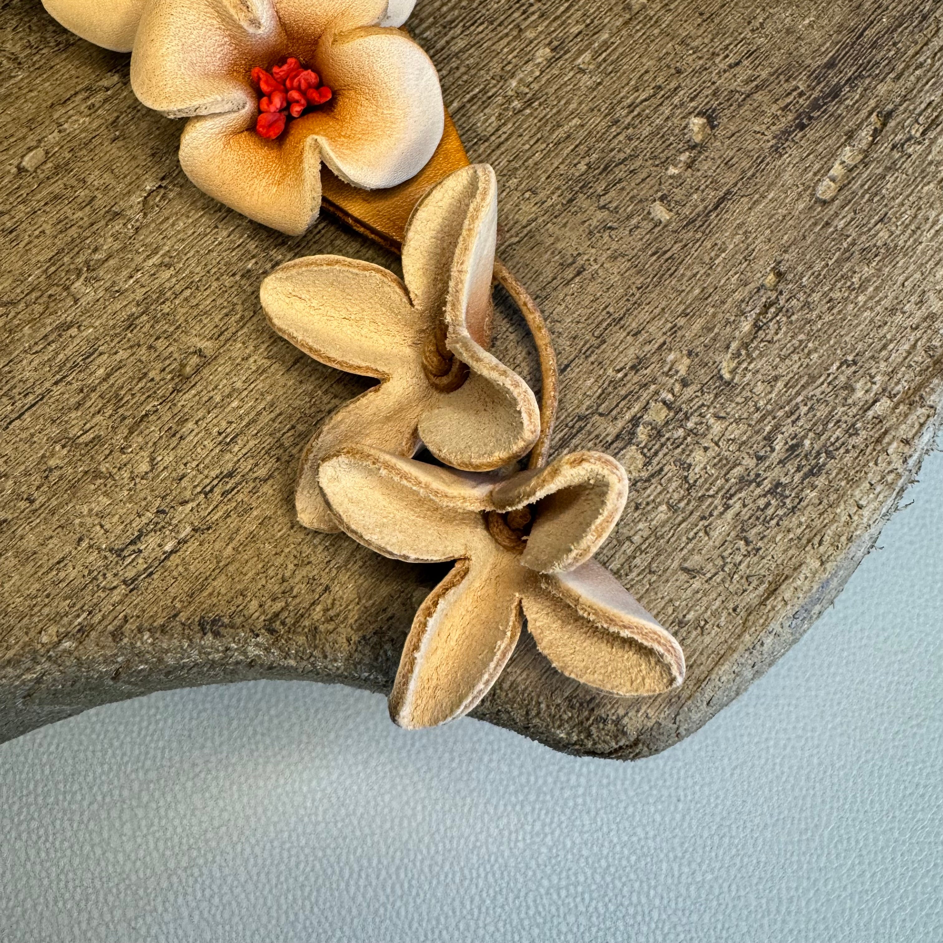 Genuine Leather Flower Bag Charm West Hills Studio