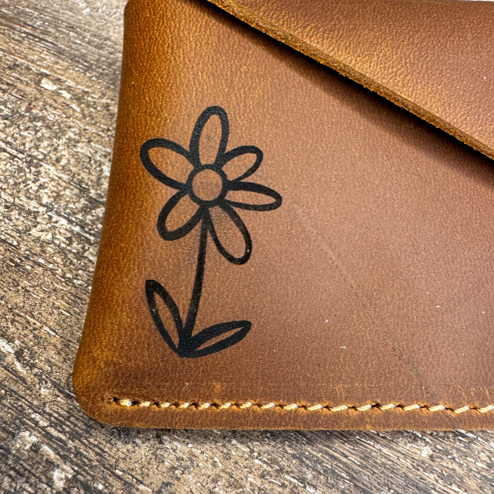 Genuine Leather Wallet  LIGHT BROWN Credit Card Holder Wallet NEW FAST SHIP
