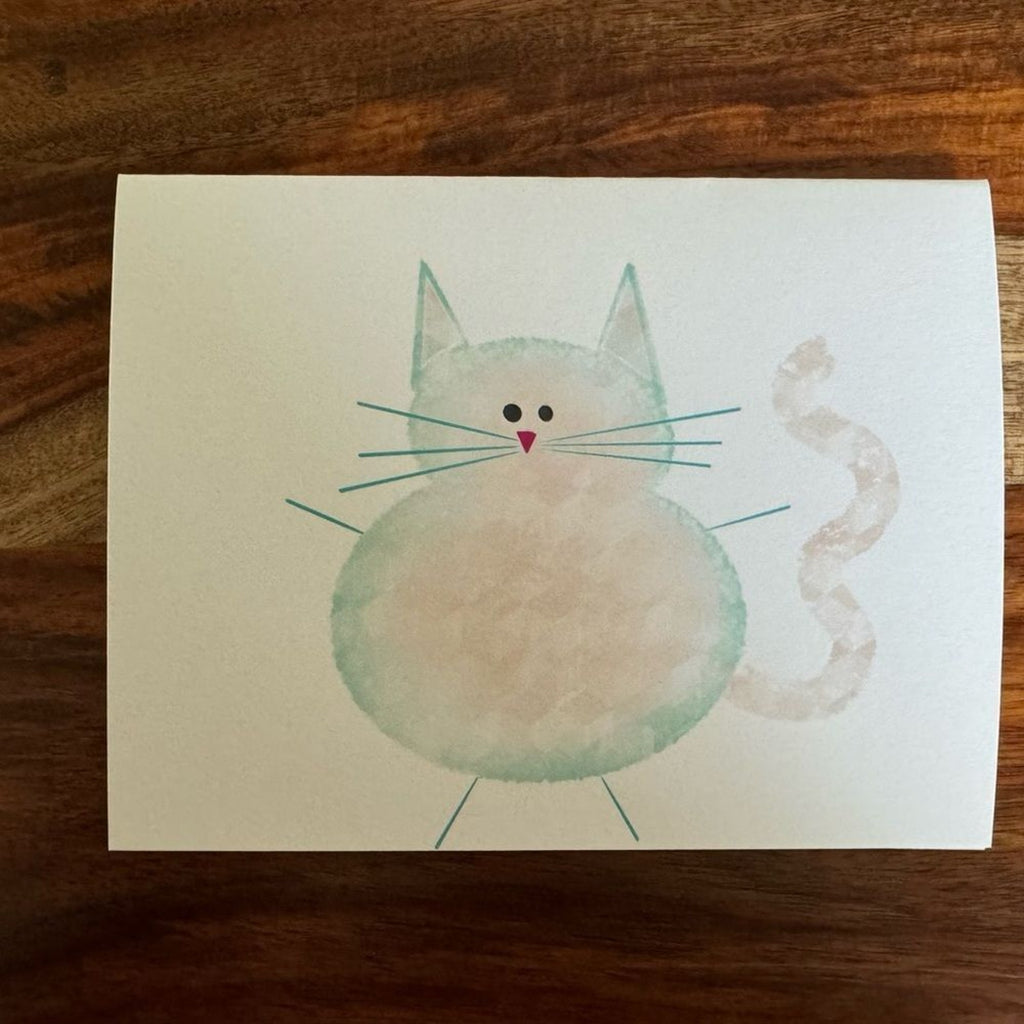 Greeting Cards Set of 6 Cat Lover Cards Stationery Custom Handcrafted Notes