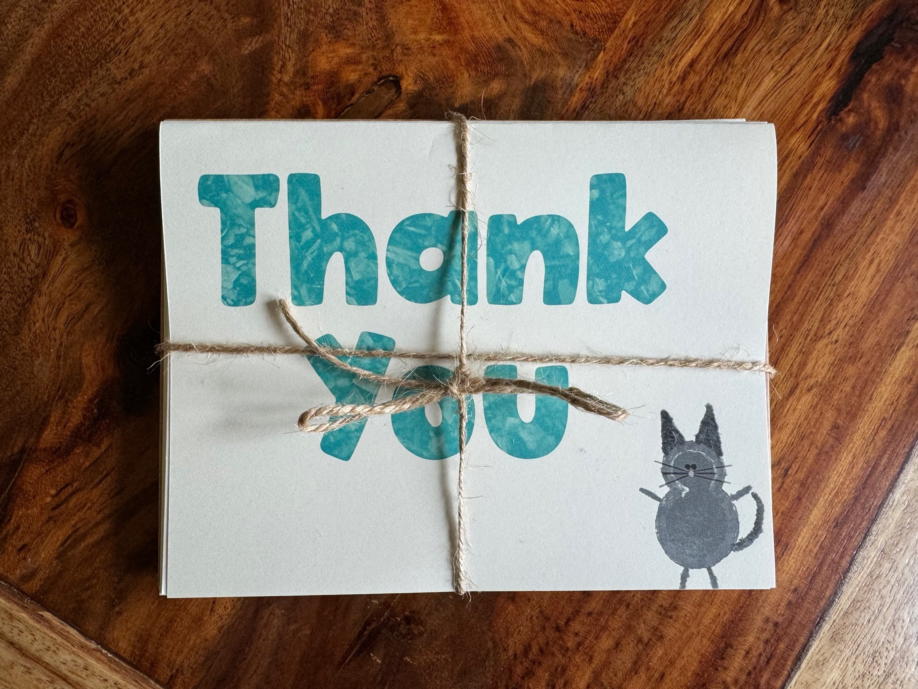 Thank You Cards Greeting Cards Blank Notes for Gift Friends Set of 6 & Envelopes image 1