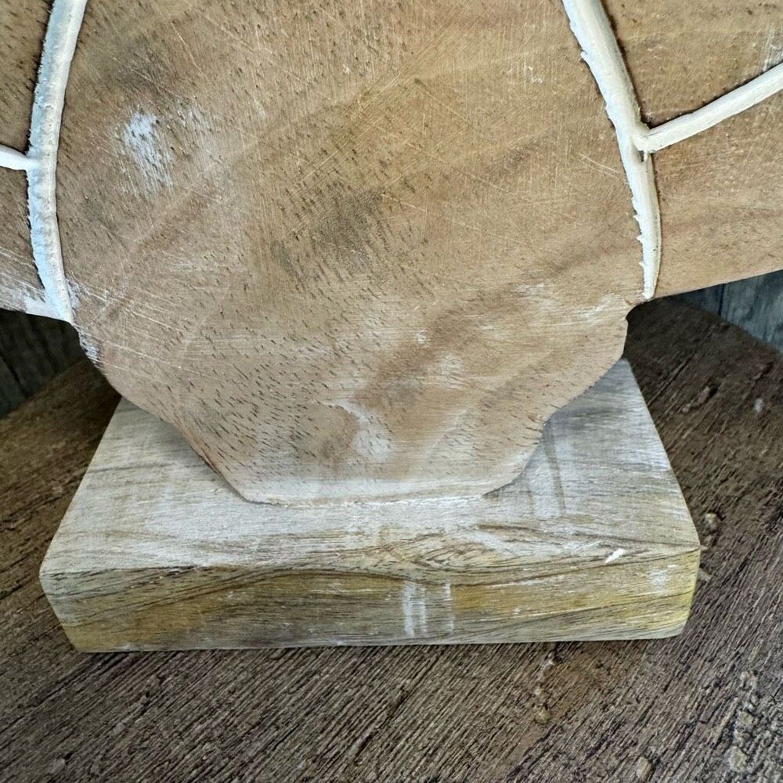 Rustic Turkey Thanksgiving Decor Mango Wood NEW FAST SHIP